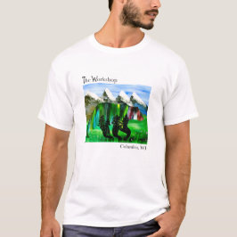 Natuur Bergen Beer Bomen Mannen Basis T-Shirt