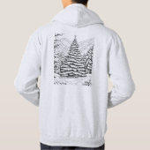 Natuur, bergen, bossen hoodie (Achterkant)