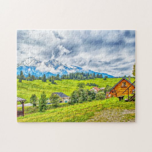 natuur bergen legpuzzel (Horizontaal)