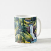 Natuur Bergen Waterval Trees Koffiemok (Voorkant rechts)