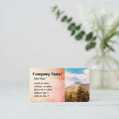 natuur berglandschapskunst visitekaartje (Staand voorkant)