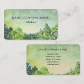 natuur bergpijnbomen aangetaste groene gewoonte visitekaartje (Voorkant / Achterkant)