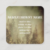 natuur bergpijnbomen stijl op maat vierkante visitekaartje (Achterkant)