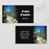 natuur bergstroom landschap op maat visitekaartje (Voorkant / Achterkant)