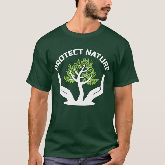 Natuur beschermen t-shirt (Voorkant)