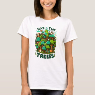 Natuur beschermer T-shirt ontwerp