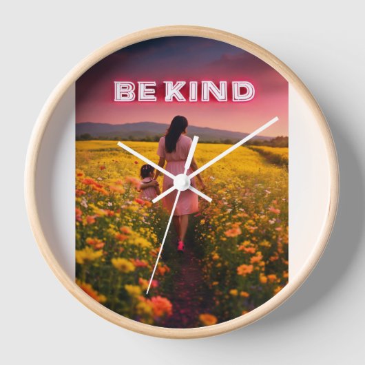 natuur Beste Mooie Ontwerp Muur Klok (Voorkant)