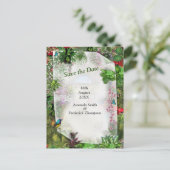 Natuur binnenshuis, buitenshuis in Bloom Aankondigingskaart (Staand voorkant)