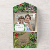 Natuur binnenshuis, buitenshuis in Bloom All In One Uitnodiging (Buitenkant)