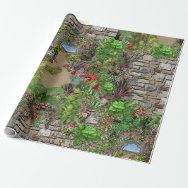 Natuur binnenshuis, buitenshuis in Bloom Cadeaupapier