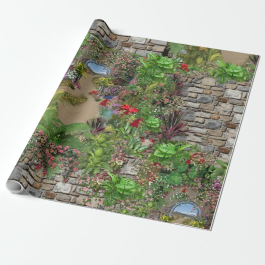 Natuur binnenshuis, buitenshuis in Bloom Cadeaupapier (Uitgerold)