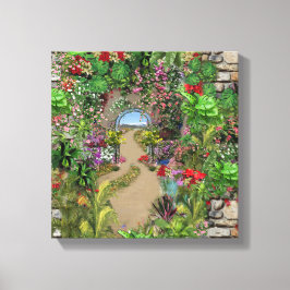 Natuur binnenshuis, buitenshuis in Bloom Canvas Afdruk