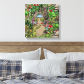 Natuur binnenshuis, buitenshuis in Bloom Canvas Afdruk (Insitu (Slaapkamer))