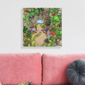Natuur binnenshuis, buitenshuis in Bloom Canvas Afdruk (Insitu (Woonkamer))