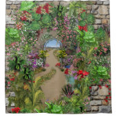 Natuur binnenshuis, buitenshuis in Bloom Douchegordijn (Voorkant)