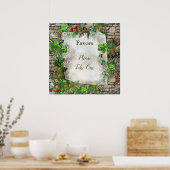 Natuur binnenshuis, buitenshuis in Bloom Poster (Keuken)