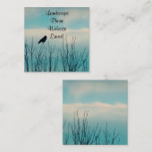 Natuur Bird Vierkante Visitekaartje (Voorkant / Achterkant)