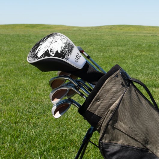 Natuur Black White Duck foto van Reeds Bird Golfheadcover (Insitu)