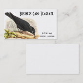 Natuur Blackbird Raven Visitekaartje (Voorkant / Achterkant)