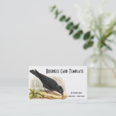 Natuur Blackbird Raven Visitekaartje (Staand voorkant)