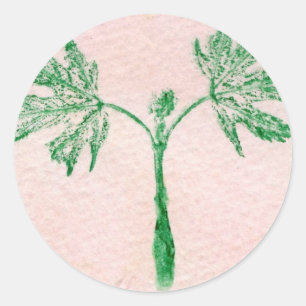 Natuur blad Prints Sticker