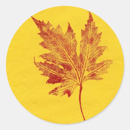 Natuur blad Prints Sticker (Voorkant)
