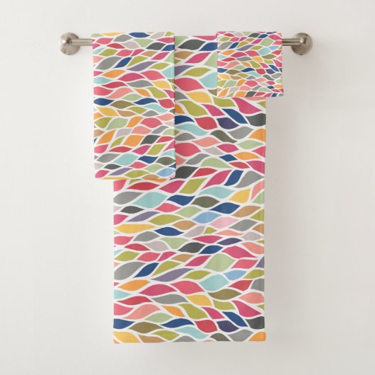 Natuur Bladeren Patroon Pip Pip Hooray Designer Bad Handdoek (Insitu)