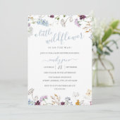 Natuur Blauw Baby shower Kaart (Staand voorkant)