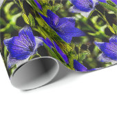 Natuur Blauwe bloemen Cadeaupapier (Rol Hoek)