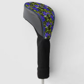 Natuur Blauwe bloemen Golfheadcover (Schuin)