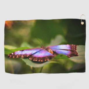 Natuur Blauwe vlinder Sluiten Tint Golfhanddoek
