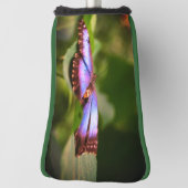 Natuur Blauwe vlinder Sluiten Tint Golfheadcover (Draai 90)