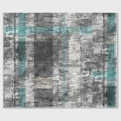 Natuur Blauwgroen grijs wit Cadeaupapier (Vlak)