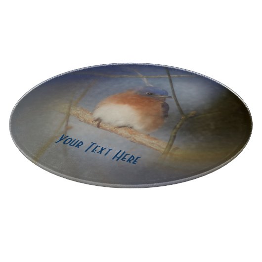 Natuur blauwvogel snijplank (Hoek)