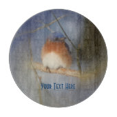 Natuur blauwvogel snijplank (Voorkant)