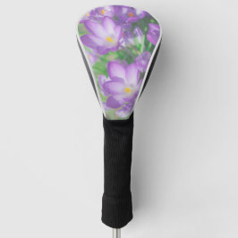 Natuur Bleke Paarse pasta Crocus Flowers Floral Golfheadcover