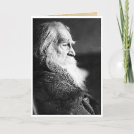 "Natuur blijft" Walt Whitman Milieu Quote Kaart
