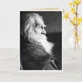 "Natuur blijft" Walt Whitman Milieu Quote Kaart (Gele Bloem)