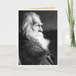"Natuur blijft" Walt Whitman Milieu Quote Kaart