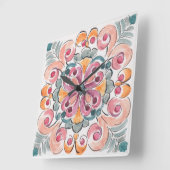 Natuur Bliss Vierkante Klok (Hoek)