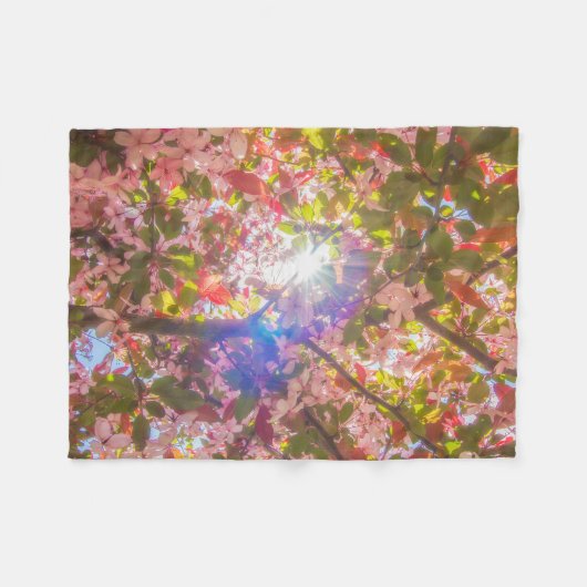 Natuur bloeit bloemen licht zonlicht fleece deken (Voorkant (Horizontaal))