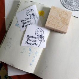 Natuur Bloem Rubberstempel