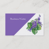 Natuur Bloem Waterverf Boven Plant Visitekaartje (Achterkant)