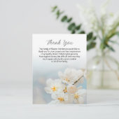 Natuur Bloemen Begrafenis Dank u Nota Kaart (Staand voorkant)