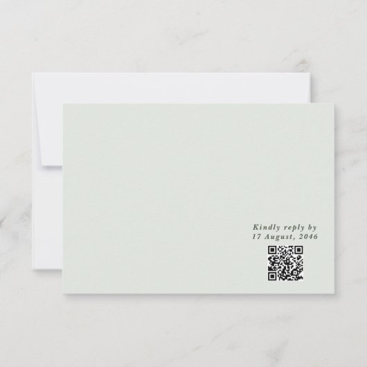 Natuur Bloemen Bloemen Huwelijksuitnodiging RSVP K (Achterkant)