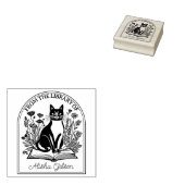 Natuur Bloemen Boek Kat, Aangepaste Boekplaat Rubberstempel (Gestempeld)