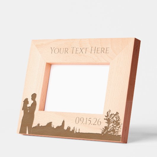 Natuur Bloemen bruiloft gepersonaliseerd Gegraveerde Lijstjes (Links)