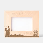 Natuur Bloemen bruiloft gepersonaliseerd Gegraveerde Lijstjes (Voorkant)