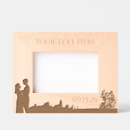 Natuur Bloemen bruiloft gepersonaliseerd Gegraveerde Lijstjes