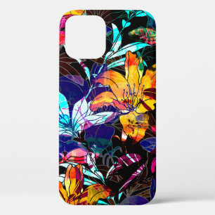 natuur bloemen en bladeren waterverf naadloos Case-Mate iPhone case